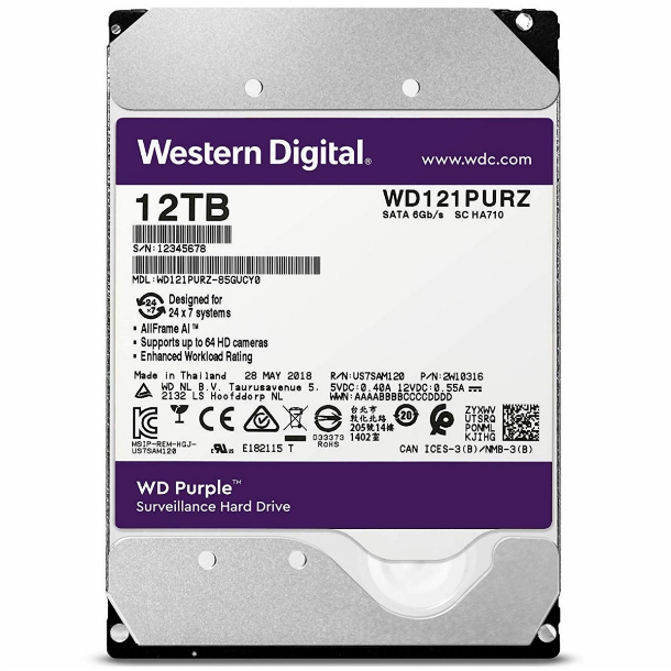 DISCO RIGIDO 12 TB HD WD PURPLE