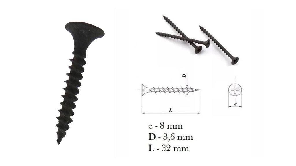 TORNILLOS FIC MADERA 6 x 1.1/4" (20x30)mm PACK 10 UNIDADES