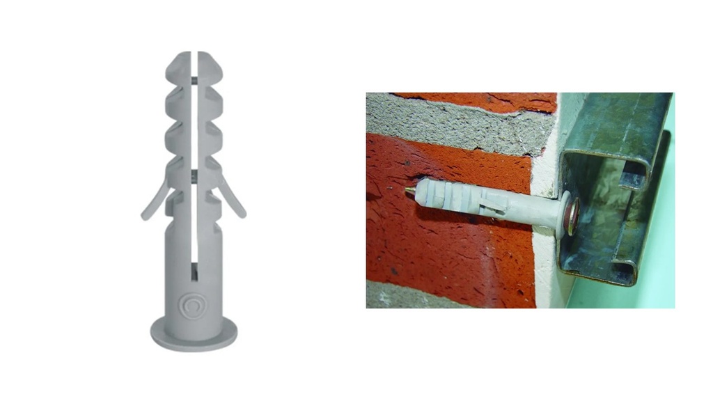 TARUGOS NYLON C/TOPE CRECCHIO 8  PACK 10 UNIDADES