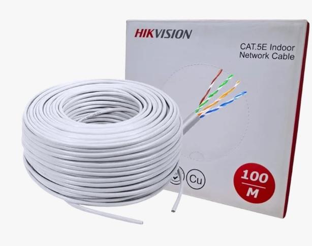 UTP 100 MTS DS-1LN5E-S-100 CAT5E HIKVISION INTERIOR COBRE